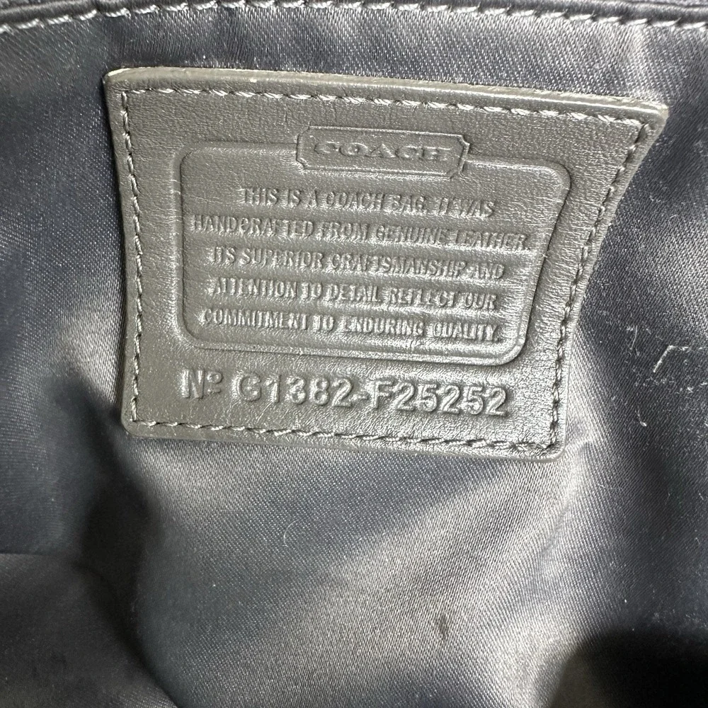 Coach Taylor‎ Gathered Leather Alexis Carryall Tote F25252 Grey Shoulder Handbag